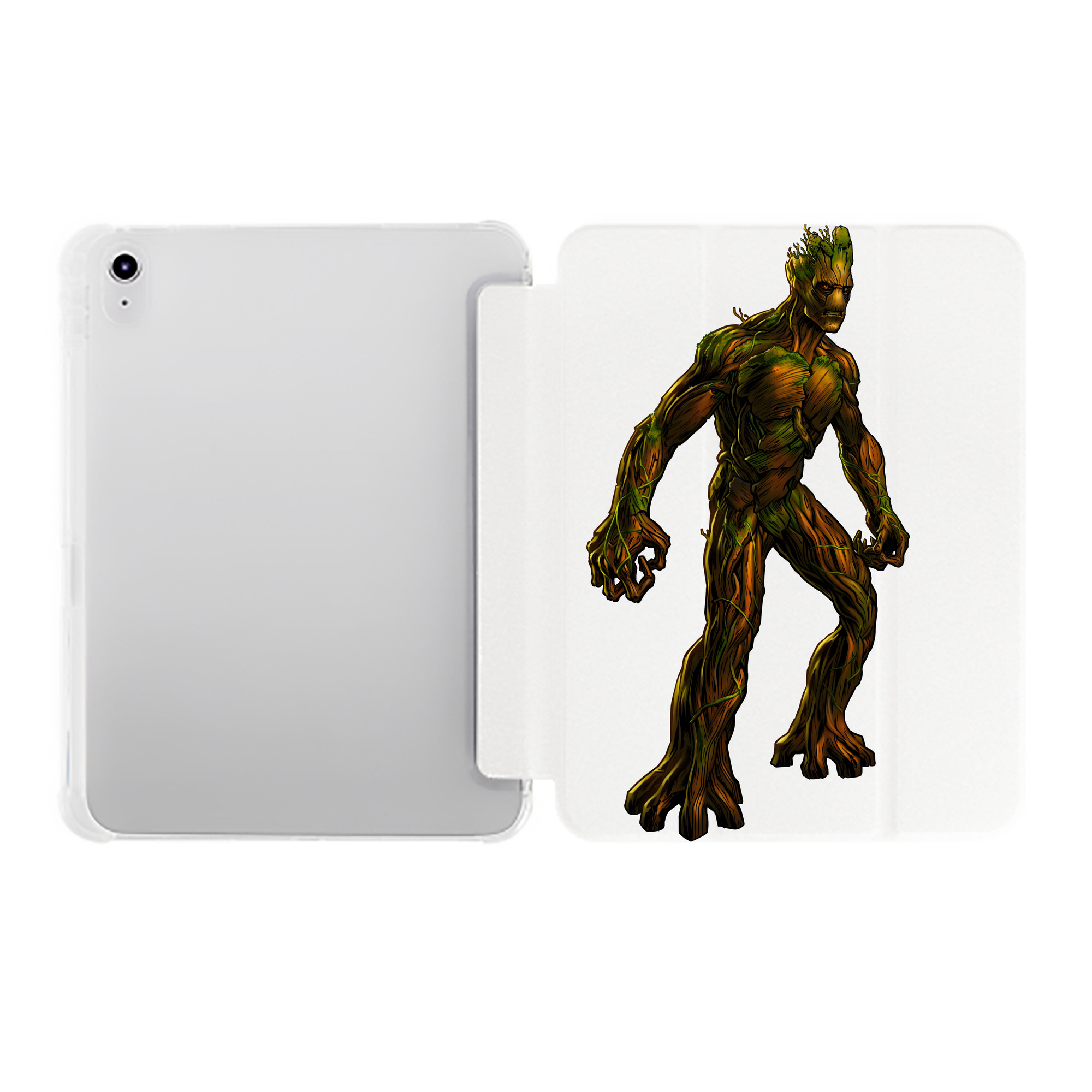 （画像用） アベンジャーズ The Avengers IPad ケース ペン収納付き 三つ折りスタンド PUレザー×シリコン 対応機種9.5/10.5/10.9インチ
